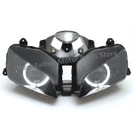 Moto Custom Angel Devil Eyes Led Head Lamps HID Headlamp Projector Headlight Assembly For Honda CBR600RR F5 CBR 600 RR 2003-2006 - Image 3